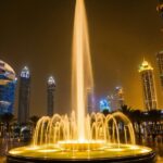 Water, Sky, Fountain, Plant, Fluid, Building