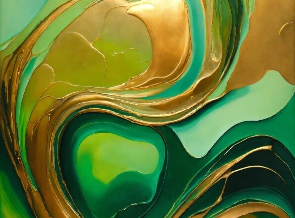 Art Paint, Liquid, Green, Paint, Fluid, Organism