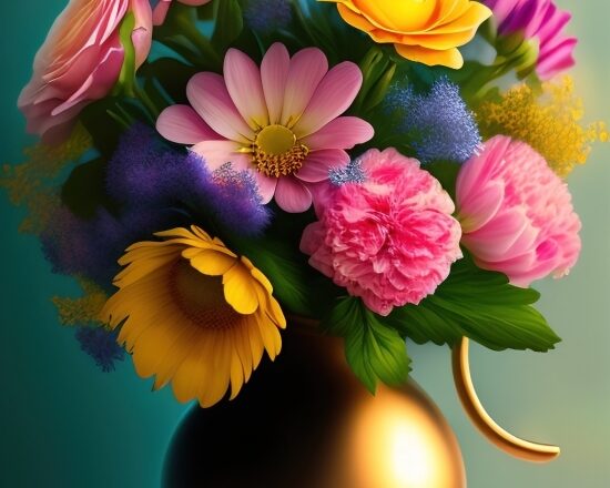 Best Art Ai, Bouquet, Flower, Pink, Flowers, Floral