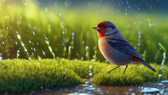 Bird, Water, Beak, Natural Landscape, Plant, Liquid