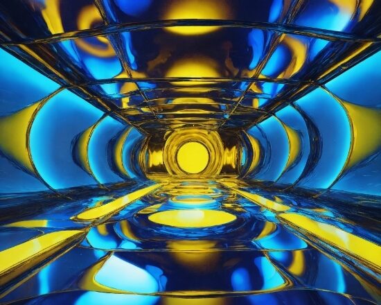 Blue, Light, Art, Symmetry, Gas, Circle