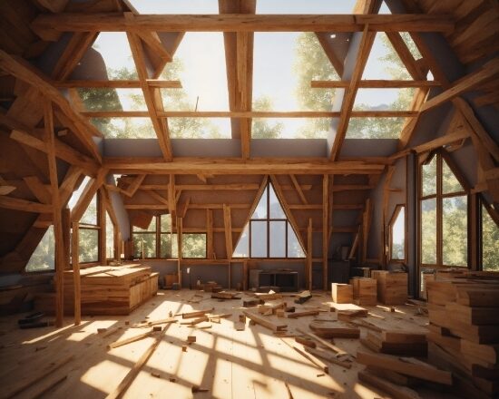 Building, Wood, Fixture, Window, Beam, Hardwood