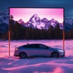 Car, Land Vehicle, Snow, Sky, Vehicle, Automotive Lighting