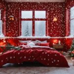 Christmas Tree, Decoration, Property, Window, White, Light