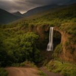 Cloud, Sky, Mountain, Plant, Natural Landscape, Waterfall