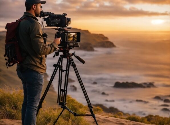 Cloud, Sky, Water, Tripod, Videographer, Plant