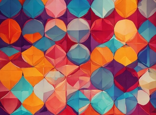 Colorfulness, Rectangle, Azure, Orange, Textile, Art