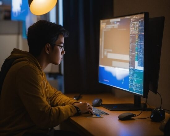 Computer, Personal Computer, Table, Computer Keyboard, Computer Monitor, Peripheral