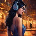 Cool Wallpapers That Are Free, Flash Photography, Cg Artwork, Black Hair, Electric Blue, Art