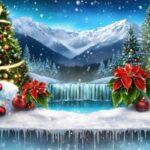 Dall E Mini Ai Image Generator, Christmas Tree, Green, Plant, Water, Snow