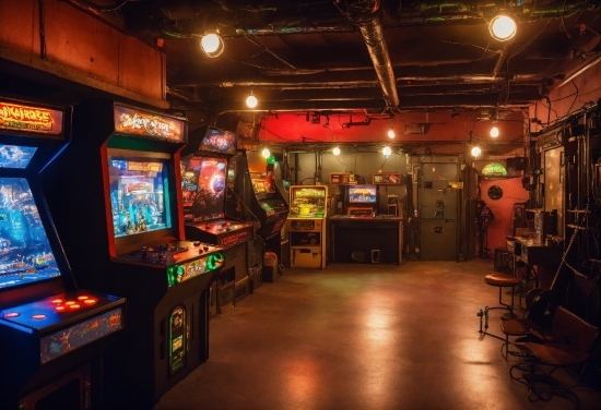 Desktop Background Wallpaper Free Download, Video Game Arcade Cabinet, Recreation Room, Building, Machine, Recreation