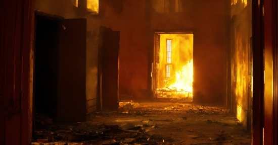 Door, Amber, Wood, Building, Heat, Window