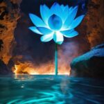 Flower, Water, Plant, Light, Blue, Sky