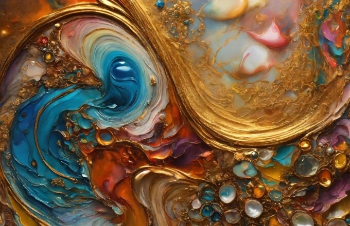 Liquid, Nature, Art Paint, Fluid, Organism, Painting