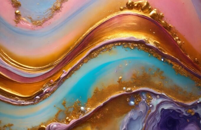 Liquid, Paint, Fluid, Orange, Art Paint, Art