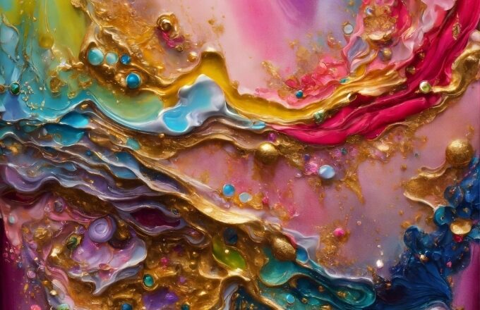 Liquid, Purple, Fluid, Paint, Pink, Art