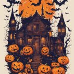 Pumpkin, Cemetery, Squash, Cartoon, Art, Design