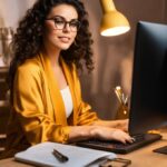 Royalty Free Education Images, Face, Glasses, Table, Computer, Vision Care