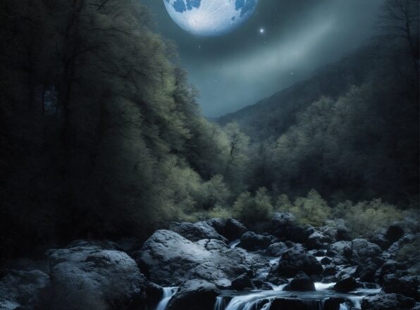 Sky, Water, Atmosphere, Moon, Light, Nature