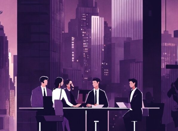 Skyscraper, Table, Building, Purple, Coat, Lighting