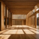 Static Stock Video, Wood, Building, Interior Design, Hall, Wood Stain