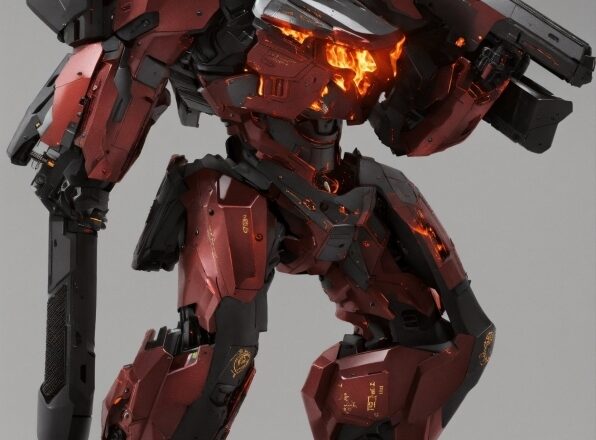 Toy, Red, Mecha, Machine, Military Robot, Metal