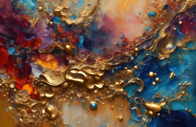 Water, Liquid, Nature, Orange, Paint, Fluid