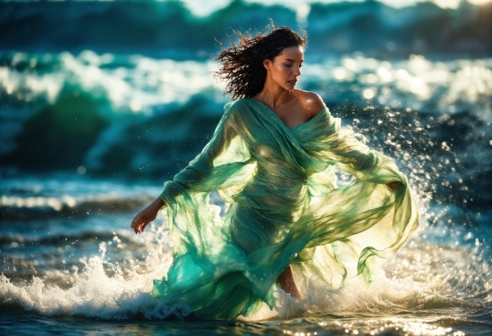 Water, People In Nature, Azure, Flash Photography, Cloud, Happy