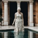 Water, Photograph, Building, Sculpture, Statue, Art