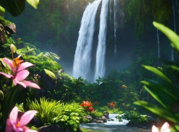 Water, Plant, Flower, Green, Light, Leaf