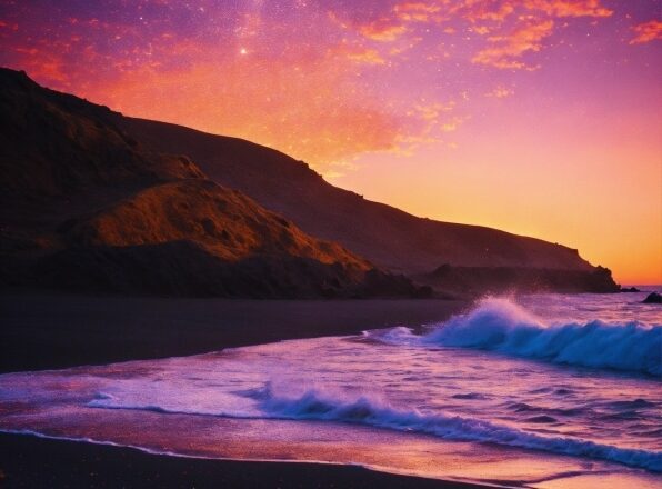 Water, Sky, Cloud, Atmosphere, Mountain, Afterglow