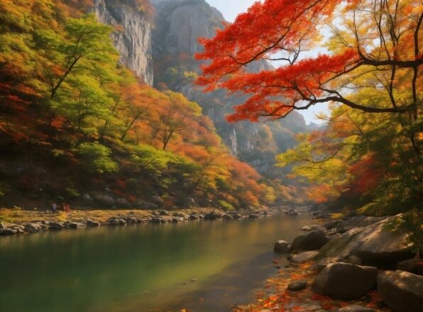 Water, Sky, Mountain, Plant, Natural Landscape, Leaf