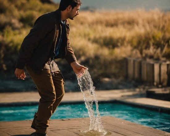 Water, Sky, People In Nature, Happy, Standing, Flash Photography