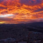 Background Stock Video, Sun, Mountain, Sky, Sunset, Star