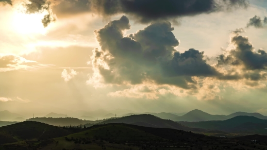 Badminton Stock Video, Sky, Atmosphere, Landscape, Sun, Clouds