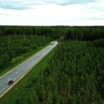 Beautiful Nature Background Video, Expressway, Landscape, Sky, Grass, Field