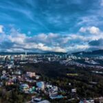 Bokeh Free Stock Footage, Shoreline, City, Cape, Aerial, Architecture