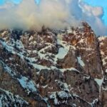 Castle Stock Footage, Mountain, Landscape, Snow, Sky, Rock