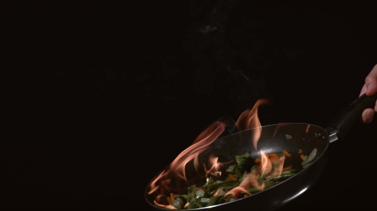 Courtroom Stock Footage, Wok, Pan, Cooking Utensil, Kitchen Utensil, Fire