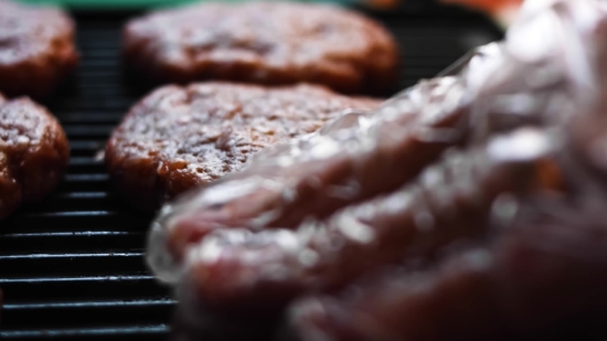 Creative Commons Stock Footage, Food, Barbecue, Meal, Friedcake, Meat