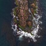 Dark Sky Background Video, Water, Cliff, Geological Formation, Landscape, Rock