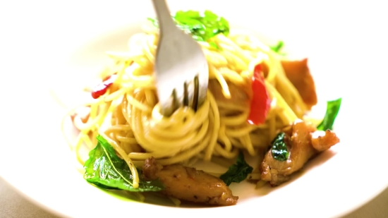 Drone Stock Video, Pasta, Crotch, Meal, Dinner, Plate