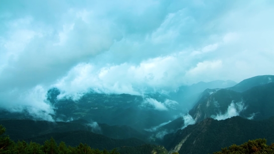 Free Hd Stock, Mountain, Landscape, Sky, Volcano, Clouds