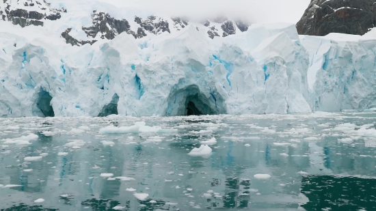 Glitch Stock Video, Glacier, Iceberg, Ice, Snow, Cold