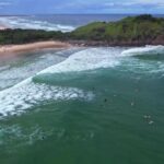 Gold Stock Footage, Ocean, Beach, Sandbar, Sea, Coast