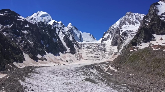 Graduation Stock Video Free, Glacier, Mountain, Snow, Landscape, Peak