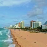 Ice Cream Stock Video, Beach, Shoreline, City, Water, Sky