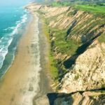 Loops Video, Cliff, Geological Formation, Shoreline, Sea, Beach