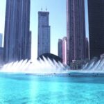 Motion Stock Footage, City, Fountain, Architecture, Cityscape, Skyline