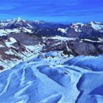 News Reporter Stock Footage, Glacier, Mountain, Snow, Landscape, Peak